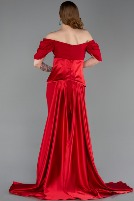 Robe de Soirée Longue Rouge ABU6167