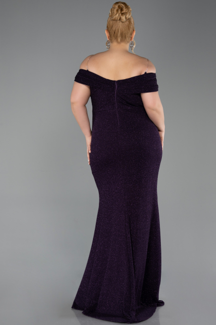 Robe De Soirée Grande Taille Longue Violet ABU5714