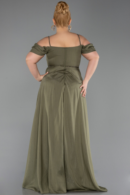 Robe Grande Taille Longue Kaki ABU6185