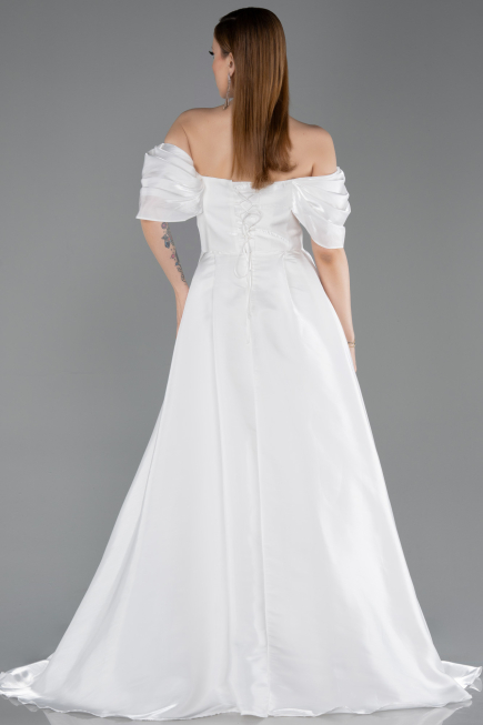Robe de Soirée Longue Blanc ABU6191