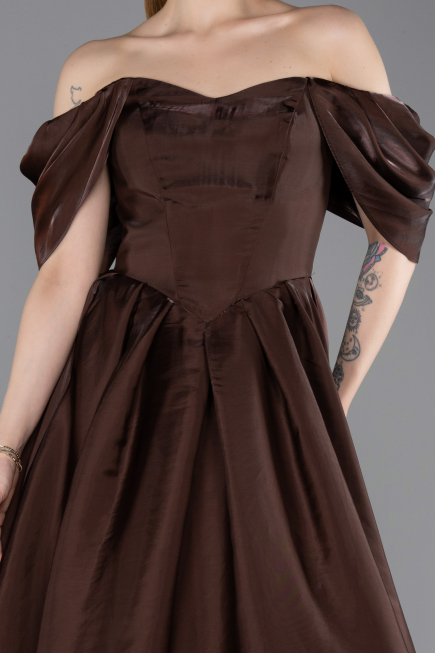 Robe de Soirée Longue Brun ABU6191