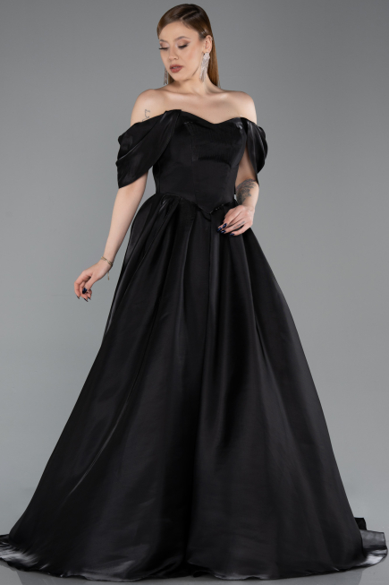 Robe de Soirée Longue Noir ABU6191