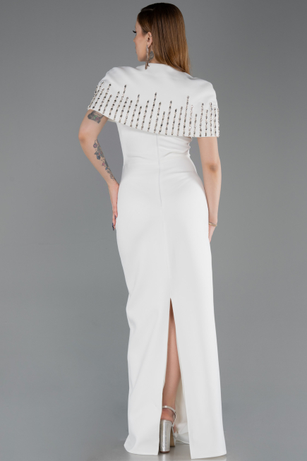 Robe de Soirée Longue Blanc ABU5889