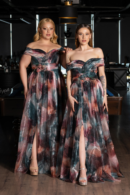 Robe De Soirée Grande Taille Longue Pelure D'oignon ABU5263