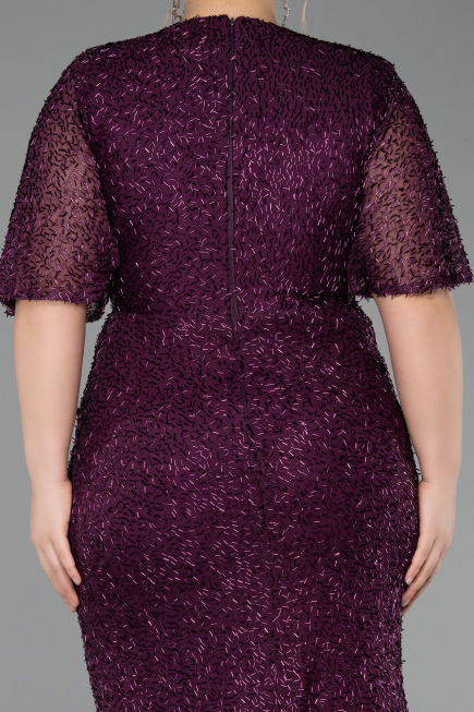 Robe De Soirée Grande Taille Longue Violet ABU4542
