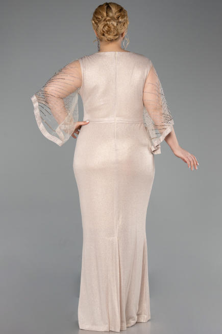 Robe De Soirée Grande Taille Longue Or ABU6301