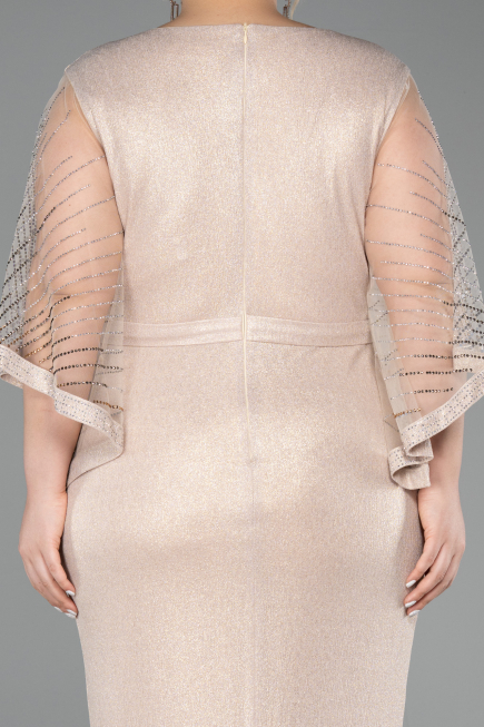 Robe De Soirée Grande Taille Longue Or ABU6301