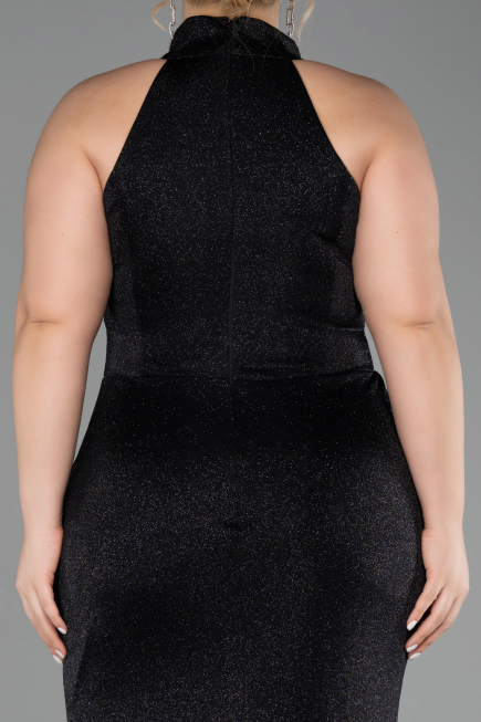 Robe De Soirée Grande Taille Longue Noir ABU6311