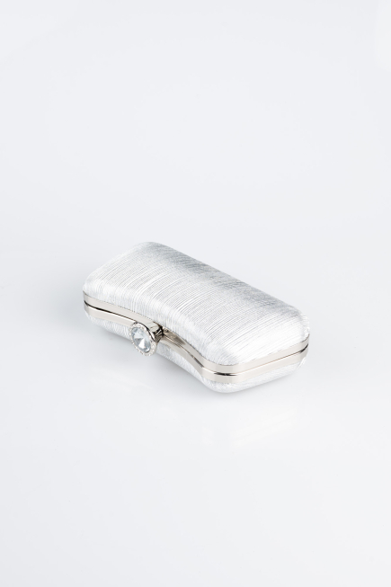 Sac de Soirée Luxe Coupe Au Laser Argent SH855