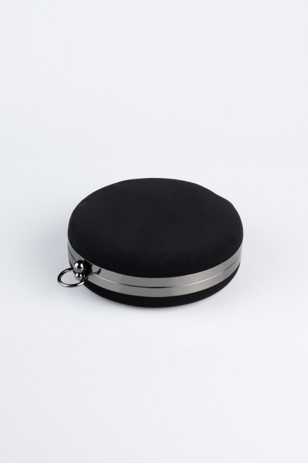 Sac de Soirée Couleur daim Noir SH841
