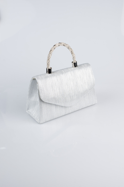 Sac de Soirée Luxe Coupe Au Laser Argent KC267