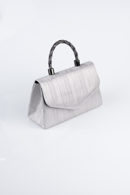 Sac de Soirée Luxe Coupe Au Laser Platine KC267