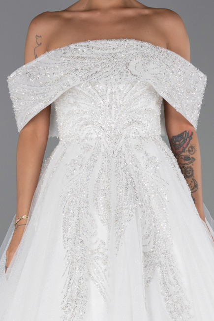 Robes de Mariage Longue Blanc ABG196