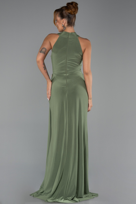 Robe de Soirée Longue Kaki ABU5918