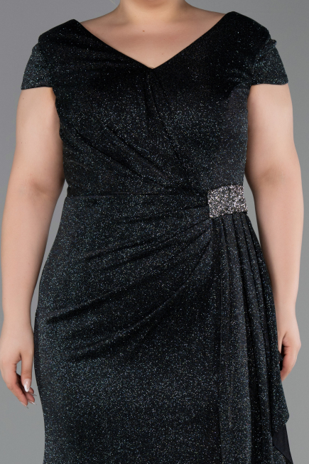 Robe de Soirée Grande Taille Longue Émeraude ABU6362