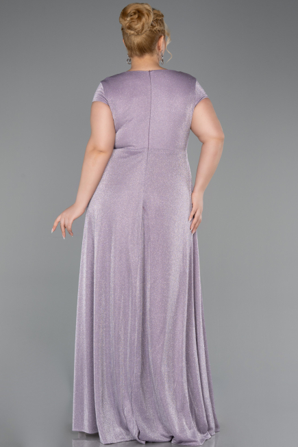 Robe De Soirée Grande Taille Longue Lavande ABU6363