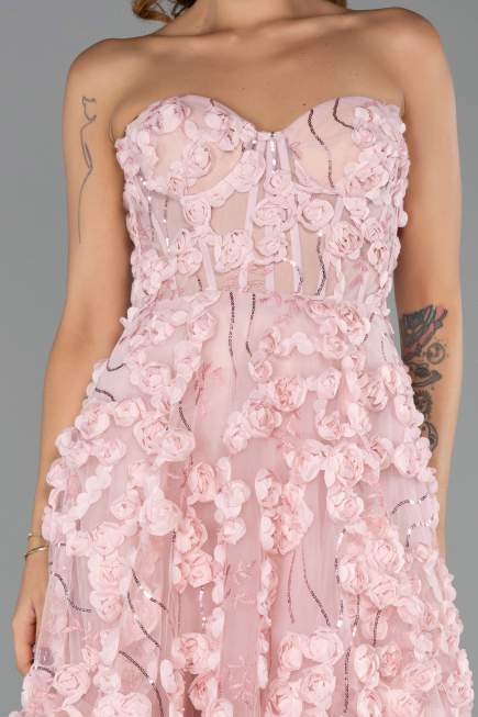 Robe de Soirée Longue Poudre ABU6408
