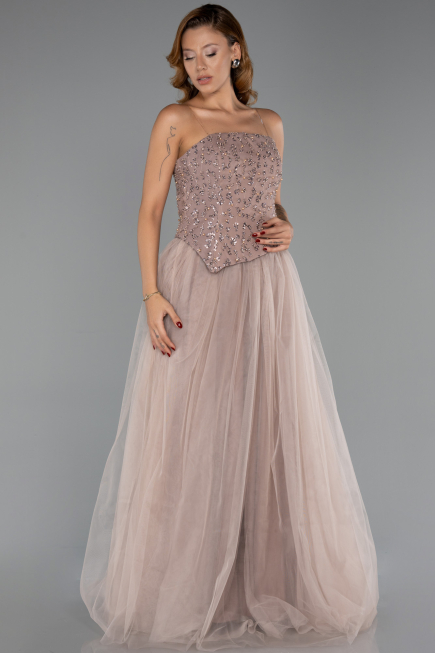 Robe de Soirée Longue Vison ABU6412