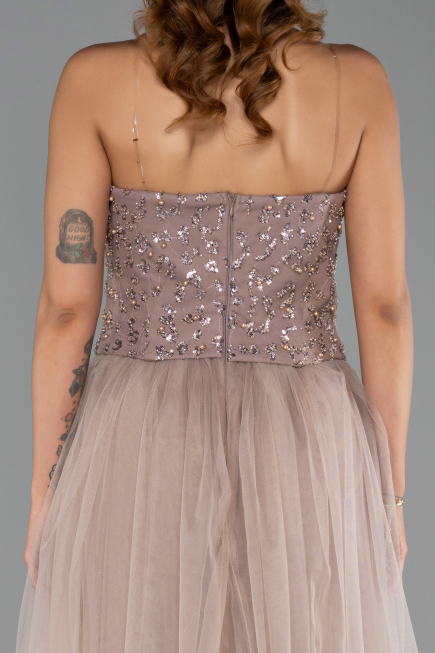 Robe de Soirée Longue Vison ABU6412