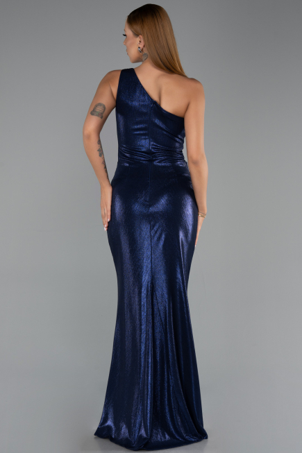 Robe de Soirée Longue Bleu Marine ABU6368