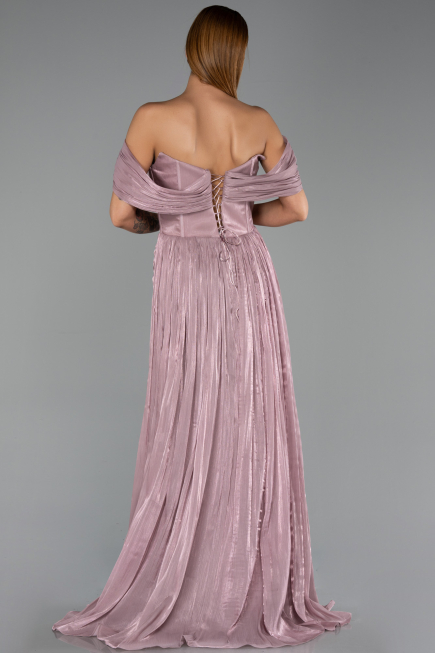 Robe De Soirée Grande Taille Longue Mousseline Poudre ABU6486