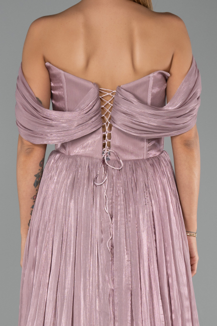 Robe De Soirée Grande Taille Longue Mousseline Poudre ABU6486