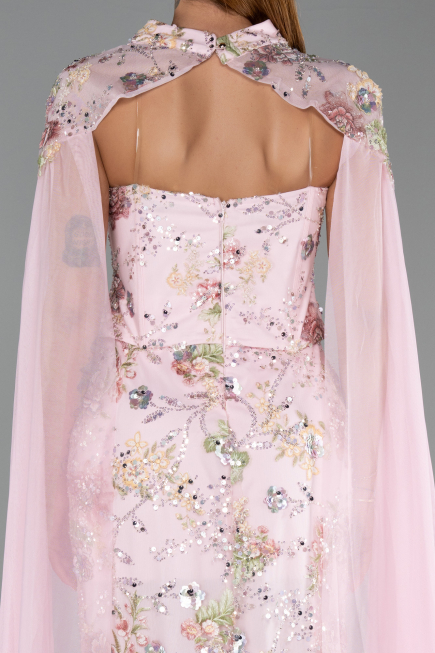 Robe de Soirée Longue Poudre ABU6424