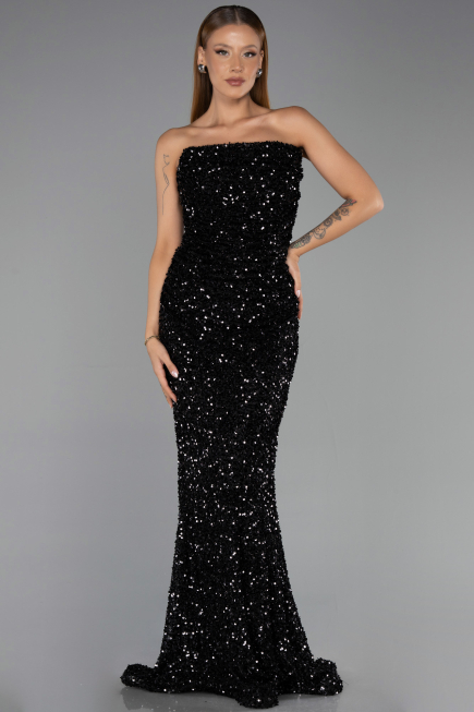 Robe de Soirée Longue Noir ABU6439