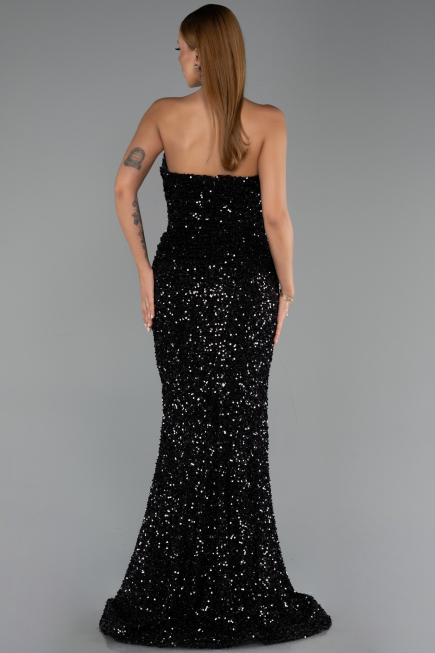 Robe de Soirée Longue Noir ABU6439