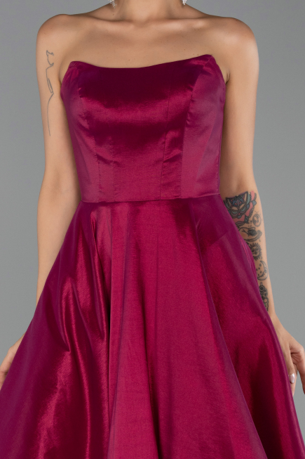 Robe de Soirée Longue Prune ABU6502