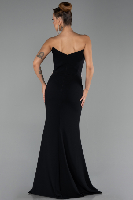 Robe Queue de Poisson Longue Noir ABU6505