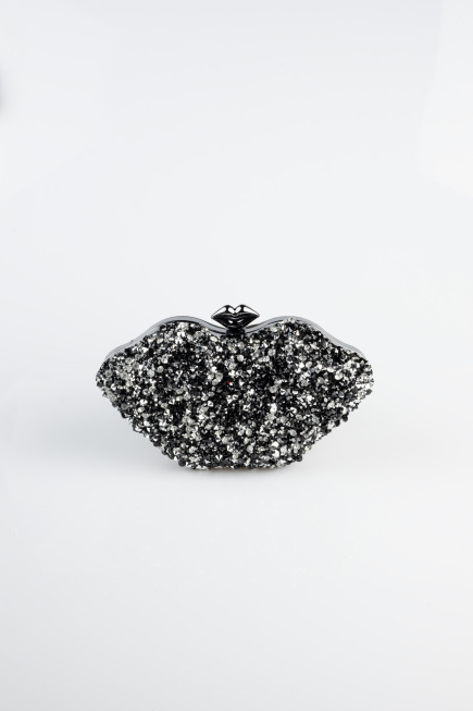 Sac de Soirée Noir-Argent SH831