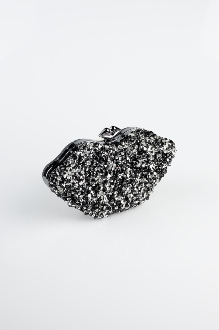 Sac de Soirée Noir-Argent SH831