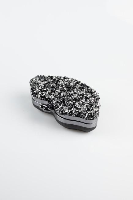 Sac de Soirée Noir-Argent SH831