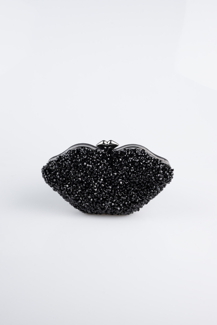 Sac de Soirée Luxe Plâtre Noir SH831