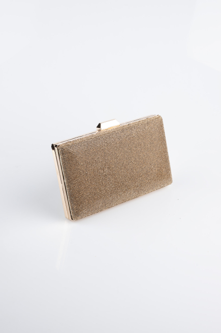 Sac de Soirée Luxe Pierreux Or SH863