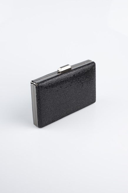 Sac de Soirée Luxe Pierreux Noir SH863