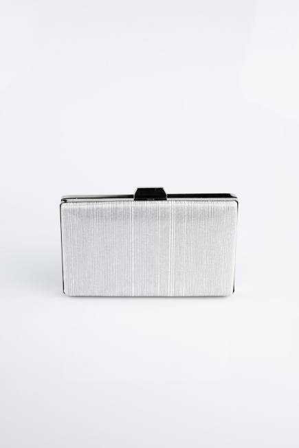 Sac de Soirée Luxe Coupe Au Laser Argent SH801