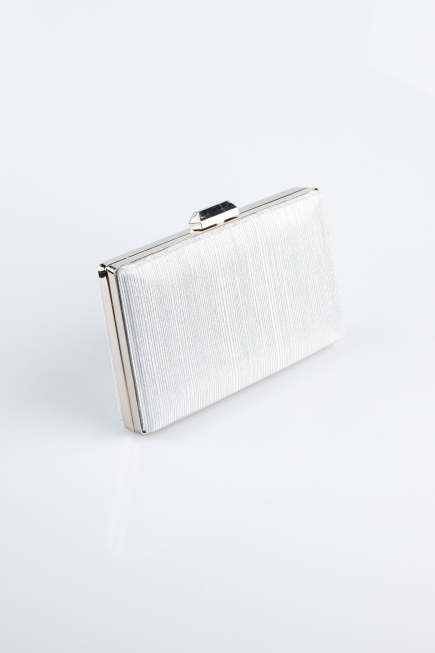 Sac de Soirée Luxe Coupe Au Laser Argent SH801