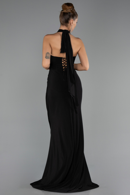 Robe de Soirée Grande Taille Longue Noir ABU6539