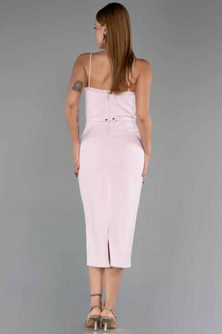 Robe de Cérémonie Midi Poudre ABK2687
