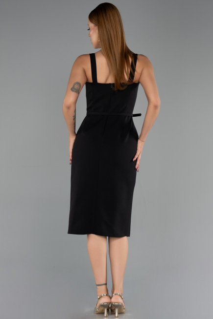 Robe de Cérémonie Midi Noir ABK2688