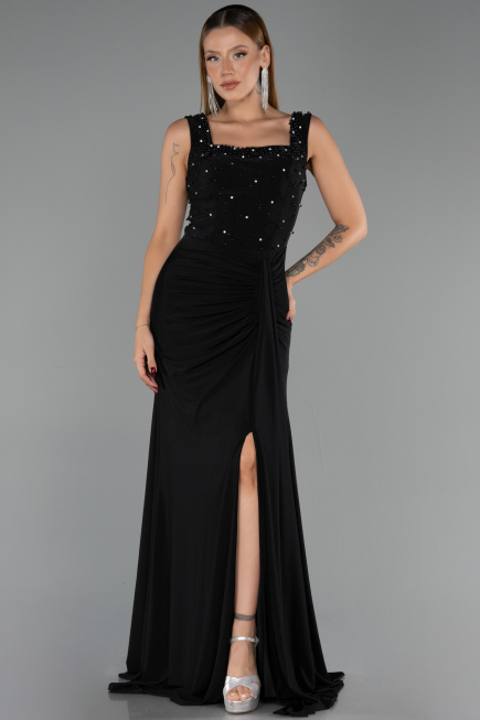 Robe de Soirée Longue Noir ABU6552