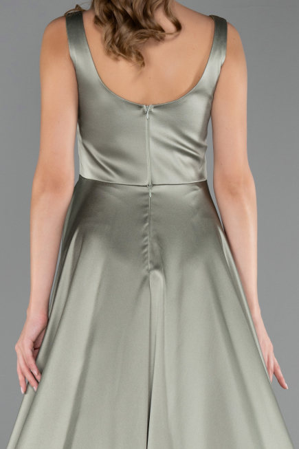Robe Grande Taille Longue Satin  ABU6576