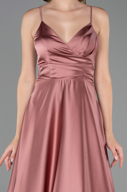 Robe de Soirée Longue Satin Pelure D'oignon ABU6573
