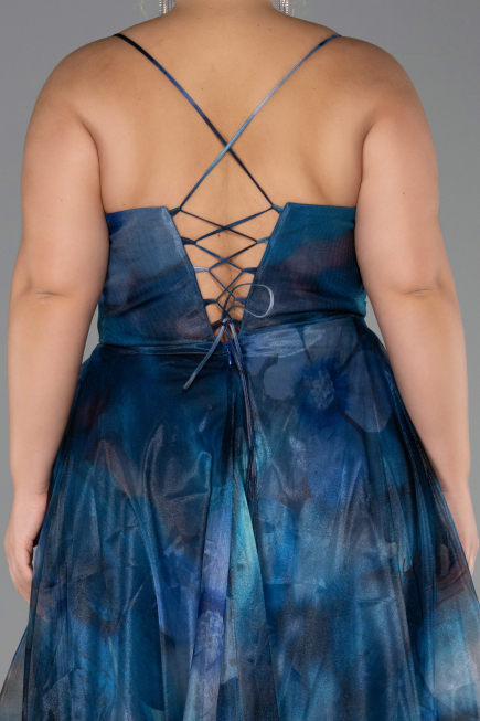 Robe De Graduation Grande Taille Longue Vert Pétrole ABU6586