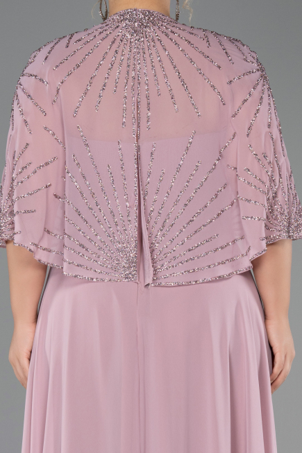 Robe Grande Taille Longue Mousseline Poudre ABU6529