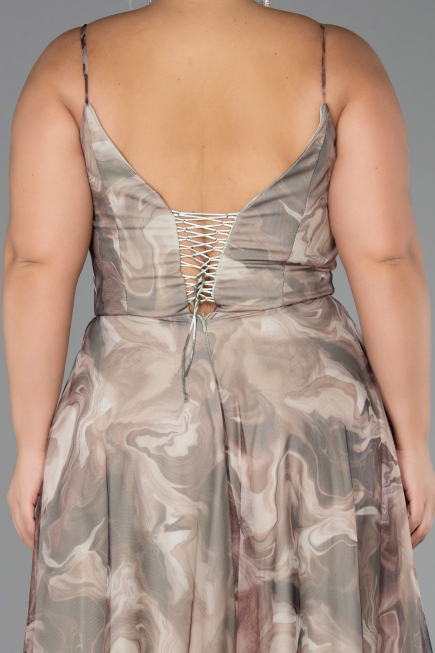 Robe De Graduation Grande Taille Longue Vison ABU6558
