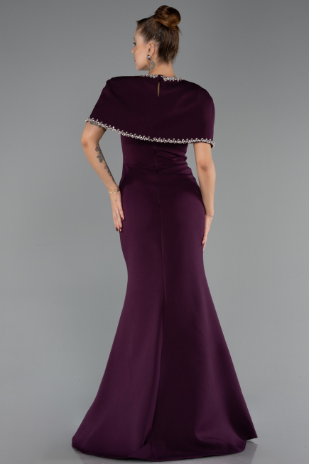 Robe Queue de Poisson Longue Prune ABU6591