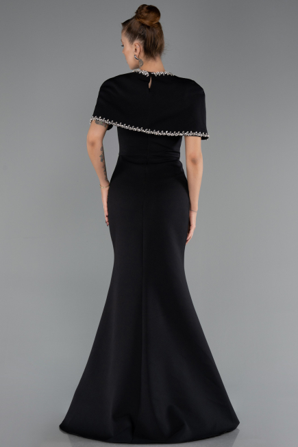 Robe Queue de Poisson Longue Noir ABU6591
